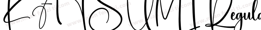 KATSUMI Regular字体转换